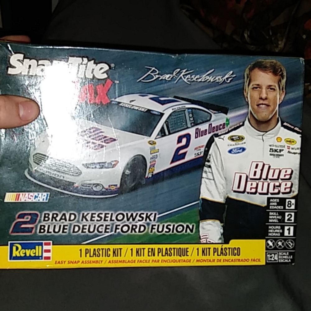 Number 2 NASCAR Brad Kowalski blue do Force Fusion